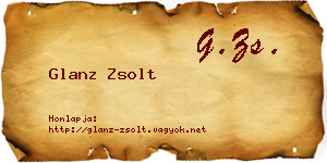 Glanz Zsolt névjegykártya